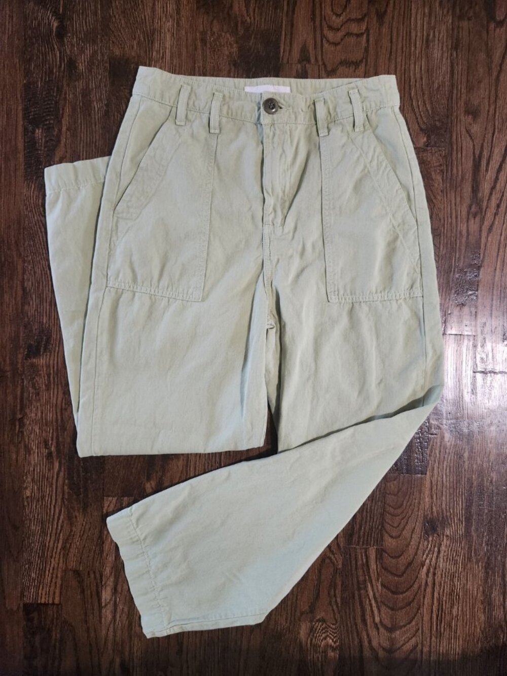 The Great. Cotton Pants Women’s size 26 Pistachio Green